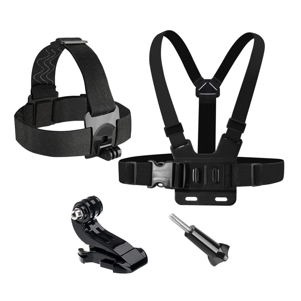 Correa para la cabeza del pecho para GoPro Hero 13, 12, 11, 10, 9, 8, 7, Dji Action 5 Pro 4, accesorios para cámara Insta360 X5 X4 con soporte de gancho en J