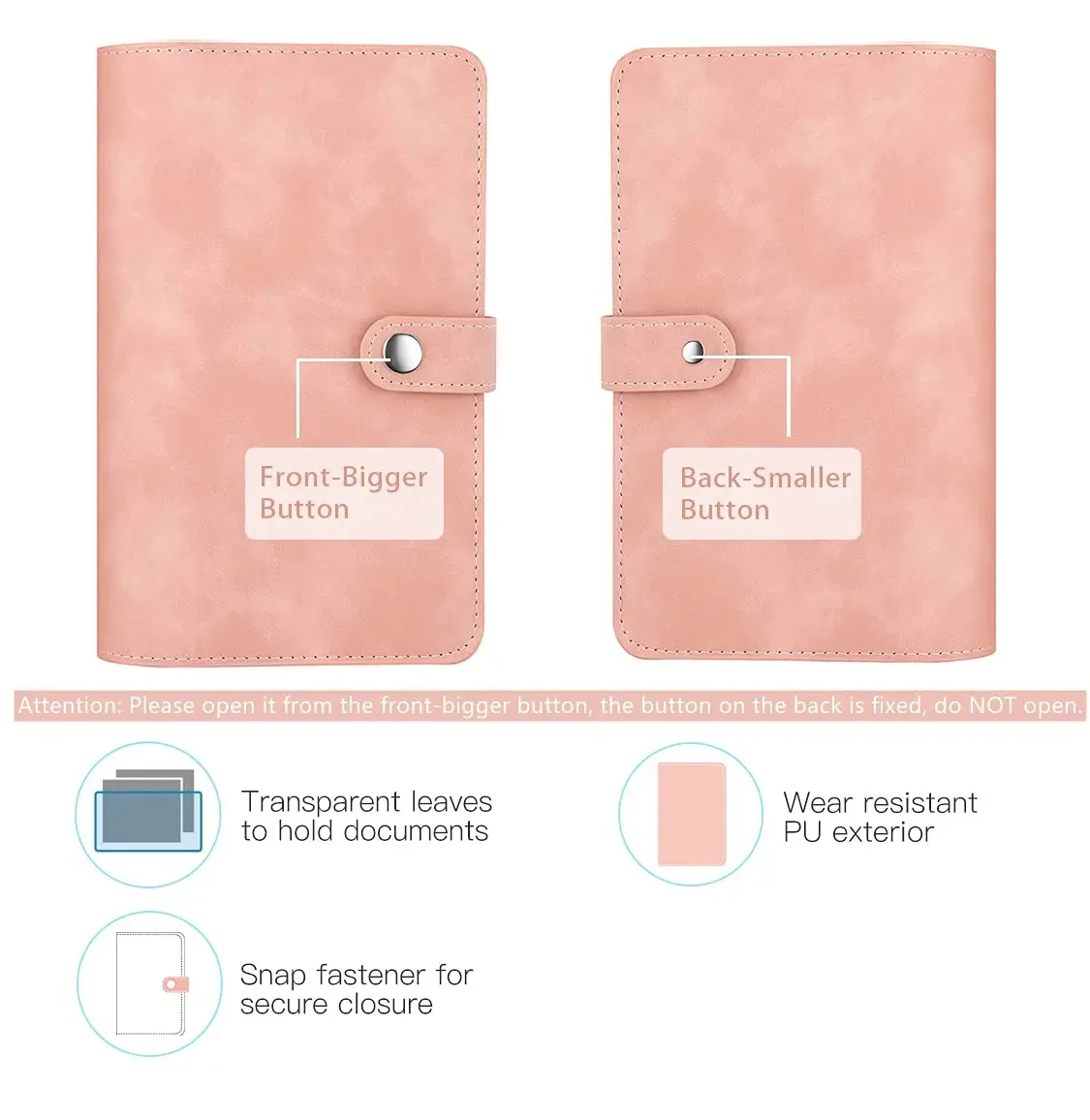 2024 Raccoglitore economico A6 PU Notebook in pelle Buste per contanti Sistema Set Tasche raccoglitore a clip per risparmiare denaro Bill Organizer Regali