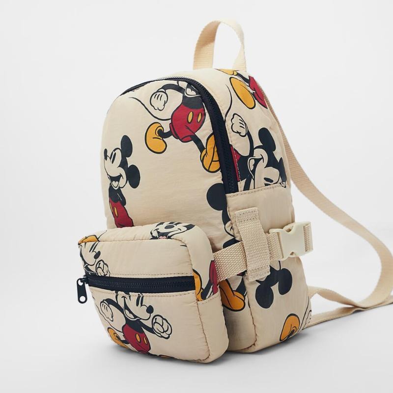 Disney 2024 Nuova borsa da scuola per bambini alla moda con motivo Topolino Zaino leggero con stampa Topolino carino
