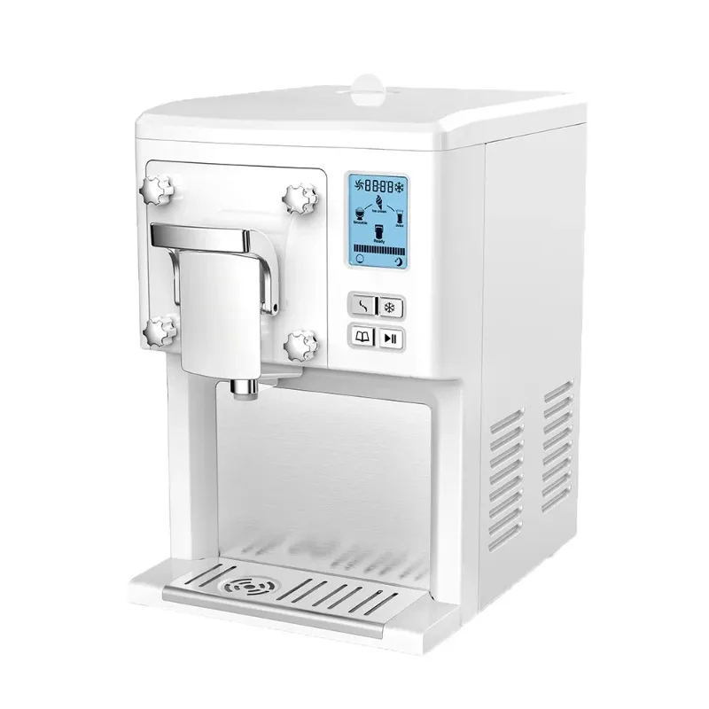 Fabricante automático do gelado com compressor, liquidificador da fruta, cone, duro, macio
