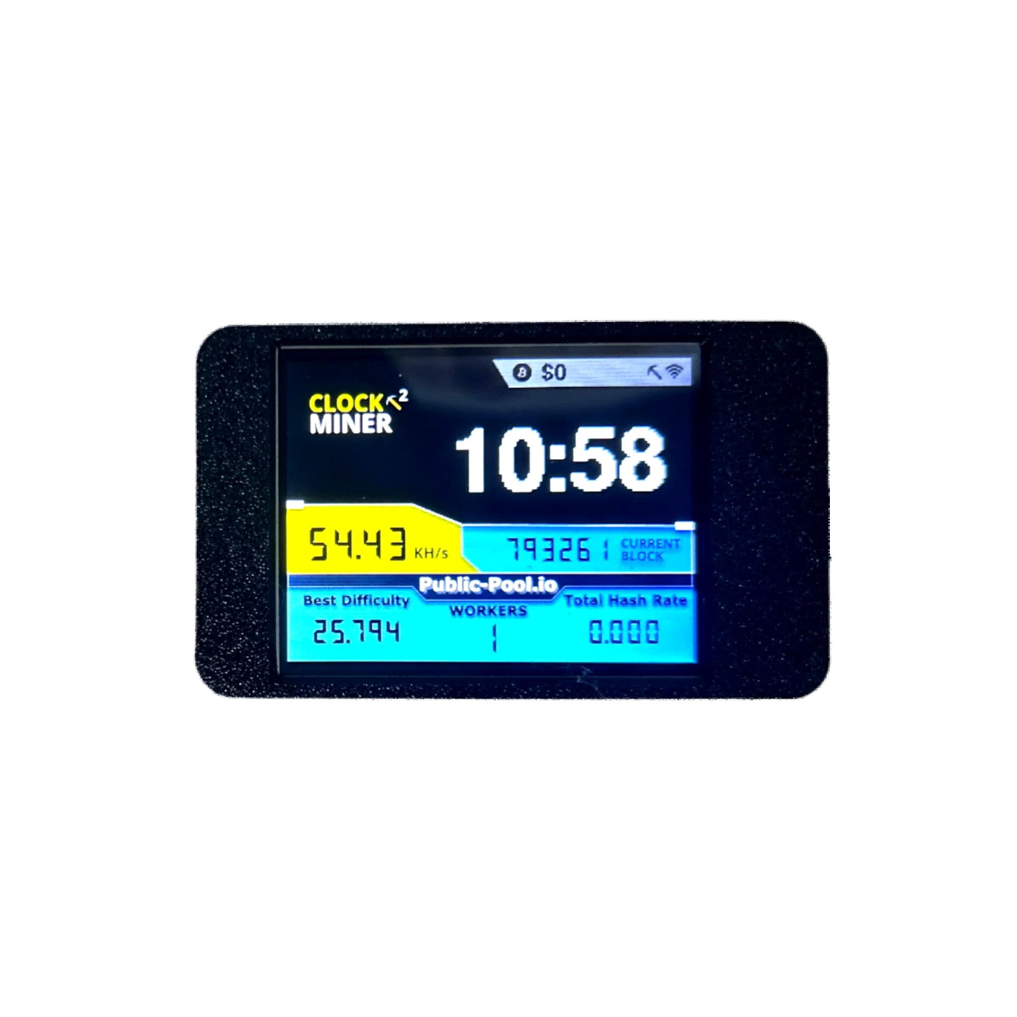 NerdMiner V2 Hashrate, Display Inteligente, Crypto Solo, Loteria, Nerd Miner, Bitcoin Miner ESP32-2432S028R, 54 k/S, 2,8 polegadas