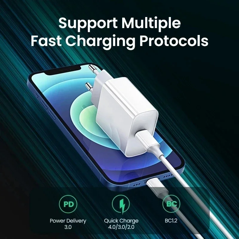 For 35W For iPhone Charger USB Type C Fast Charger For iPhone 14 13 12 11 Pro Max XR XS Plus PD Charging Cable Accessories