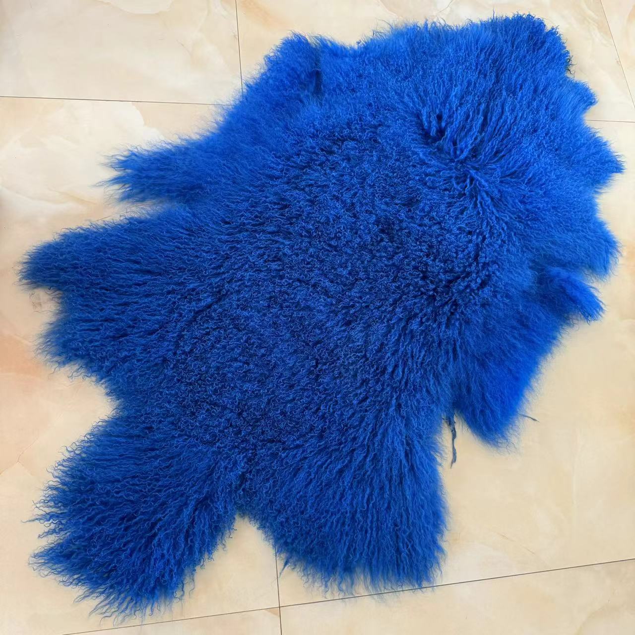 Pele De Ovelha Mongolian Encaracolado Longo, Pele De Cordeiro Tibetano, Pele De Pelt