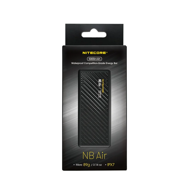 NITECORE NB Air Power Bank 5000mAh Mobile Powerbank IPX7 Waterproof  18W USB-C Fast Charge PD QC3.0 Output For SmartPhone