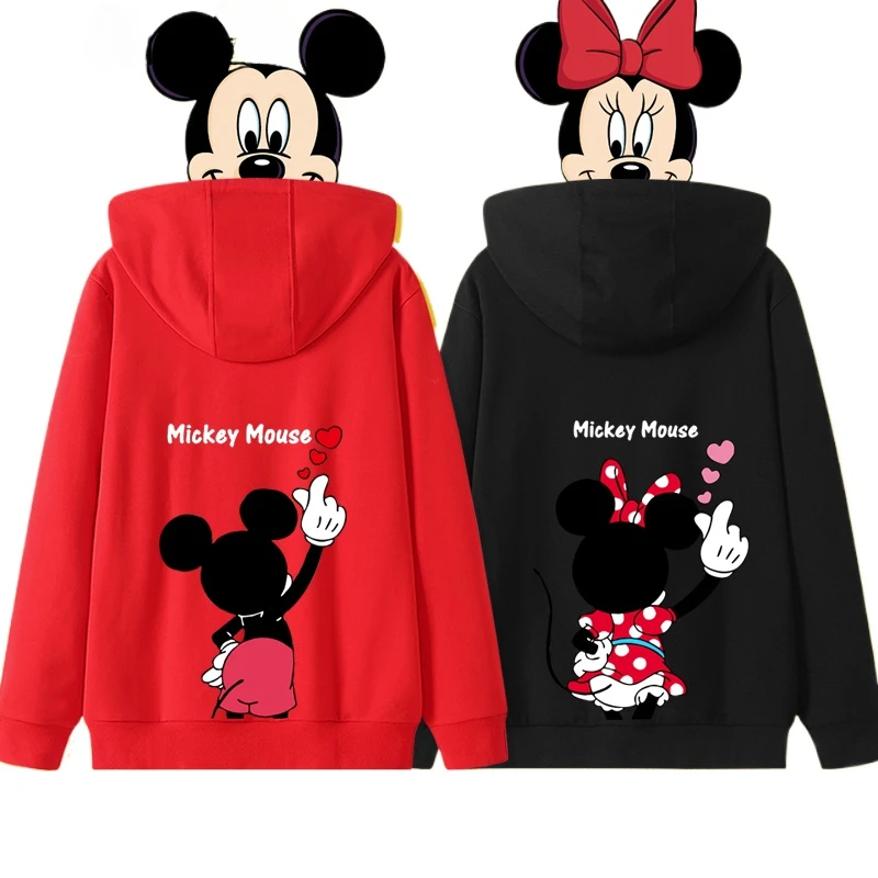 Sudadera con capucha de dibujos animados de Anime de Disney, Pato Donald, Margarita, pato, pareja, abrigo de otoño/invierno para mujer, Sudadera con capucha de anime