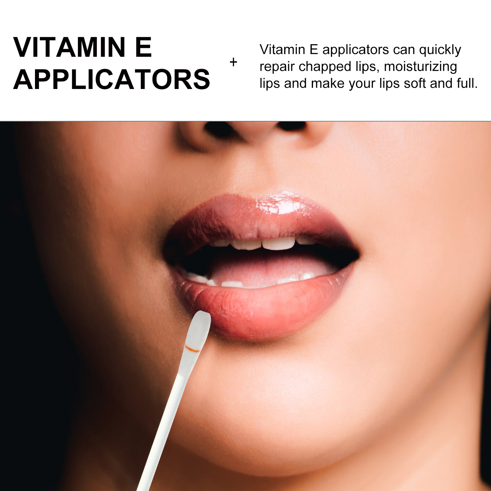 100 Uds. Hisopos de algodón con vitamina E aplicadores VE desechables para dientes