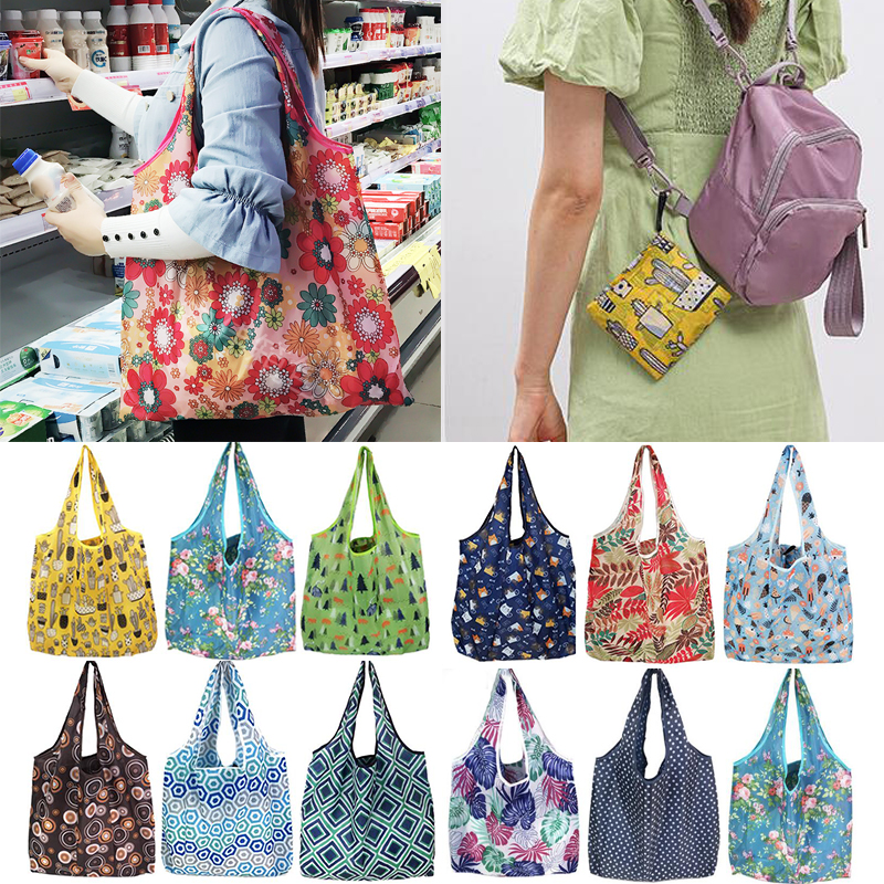 Sacs de courses réutilisables pliables, grande taille, fourre-tout pour femmes, sacs d'épicerie en tissu lavable et robuste, sacs écologiques