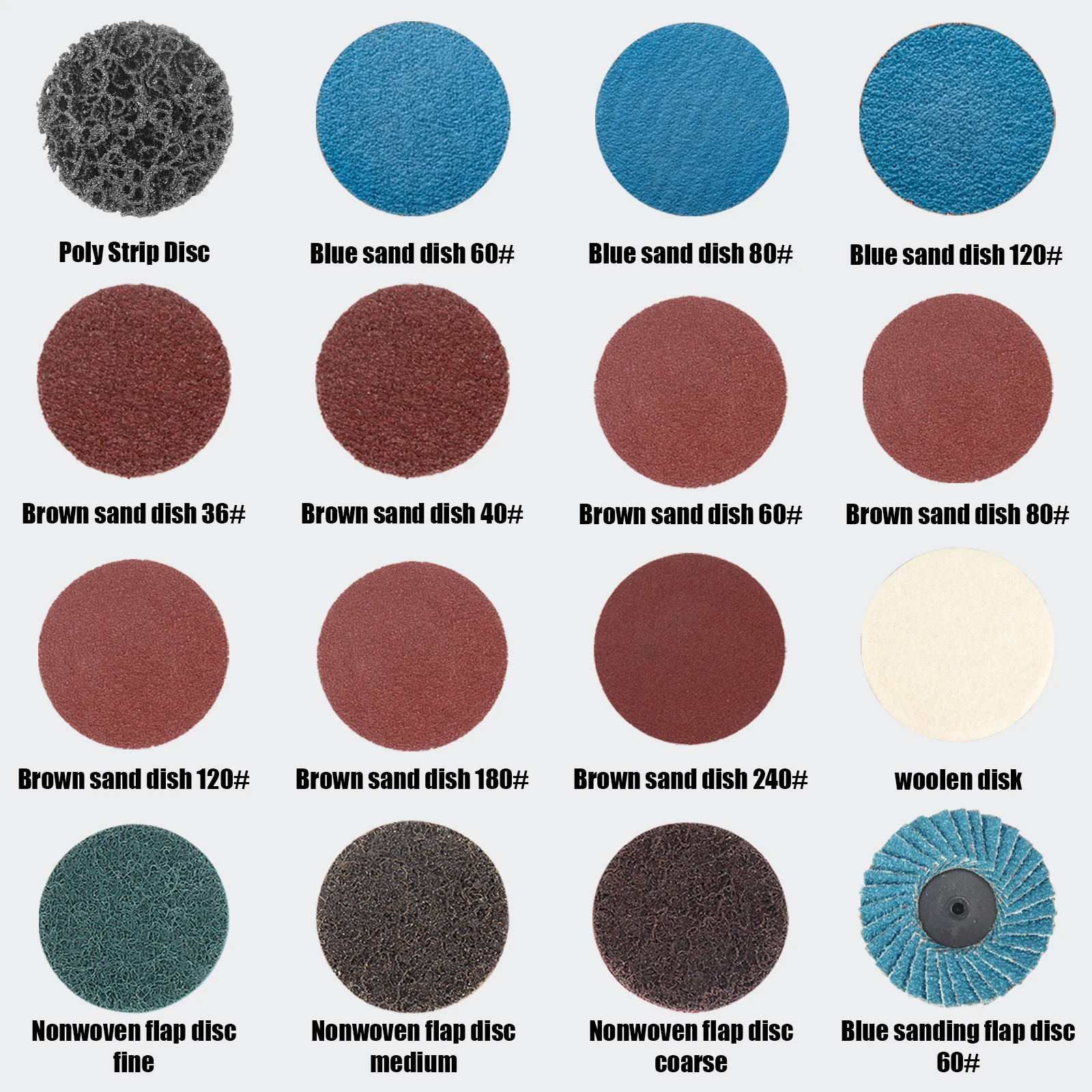 70Pcs/Set 2"R-Type Quick Change Disc 50mm Sanding Disc Roll Lock Surface Conditioning Disc for Metal Rust Removal Wood Deburring