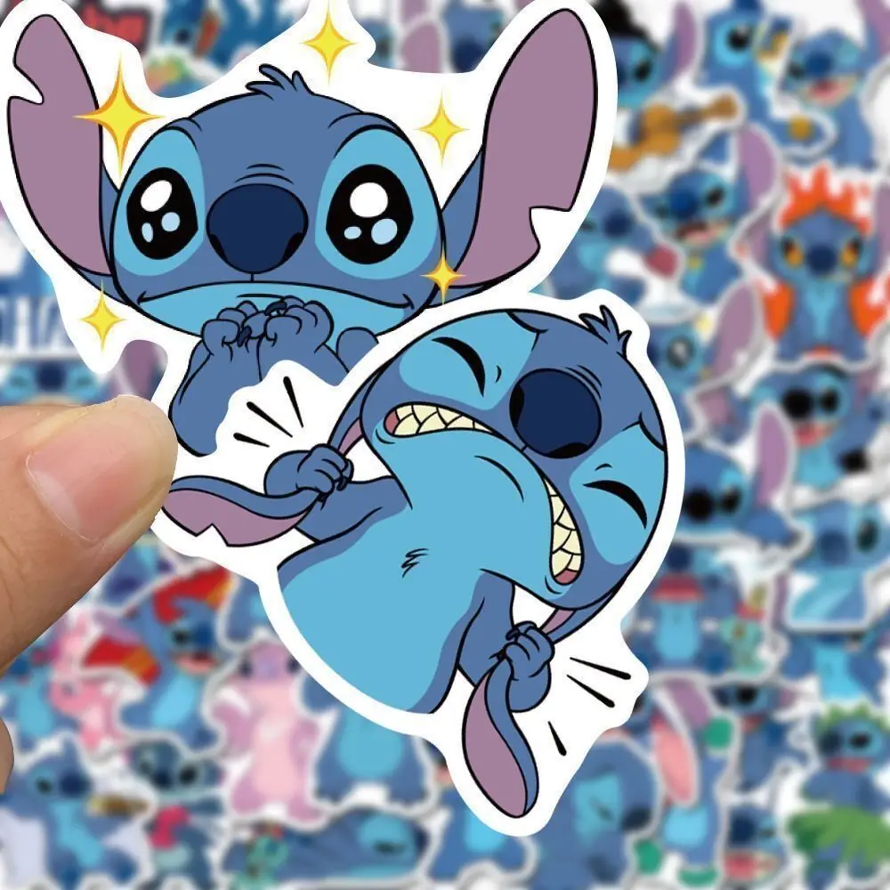 100 pçs bonito dos desenhos animados lilo ponto adesivos para scrapbook portátil telefone bagagem skate decalques adesivo crianças graffiti brinquedos presente