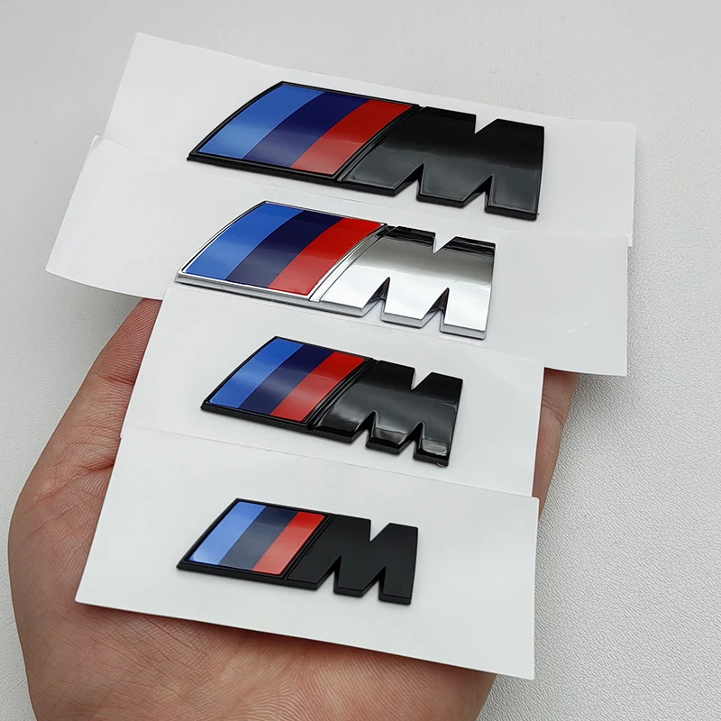 3D ABS Czarne logo M Emblemat Błotnik samochodowy Naklejka na bagażnik Do BMW E39 E46 E36 E90 G20 G30 E60 G22 F30 F10 X3 X5 X6 M Akcesoria