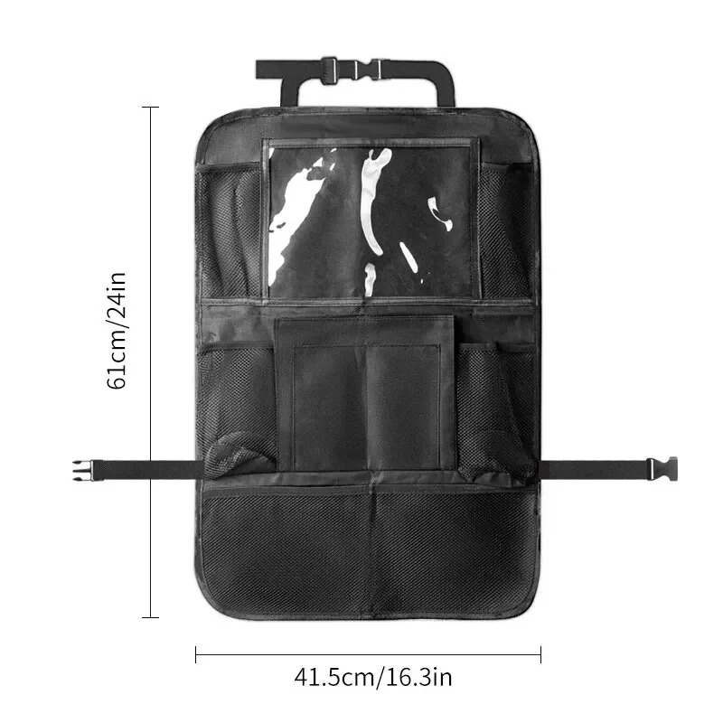 Saco de armazenamento traseiro do assento de carro simples oxford material lanche saco de armazenamento de brinquedos saco de armazenamento de carro anti-chute acessórios interiores do carro