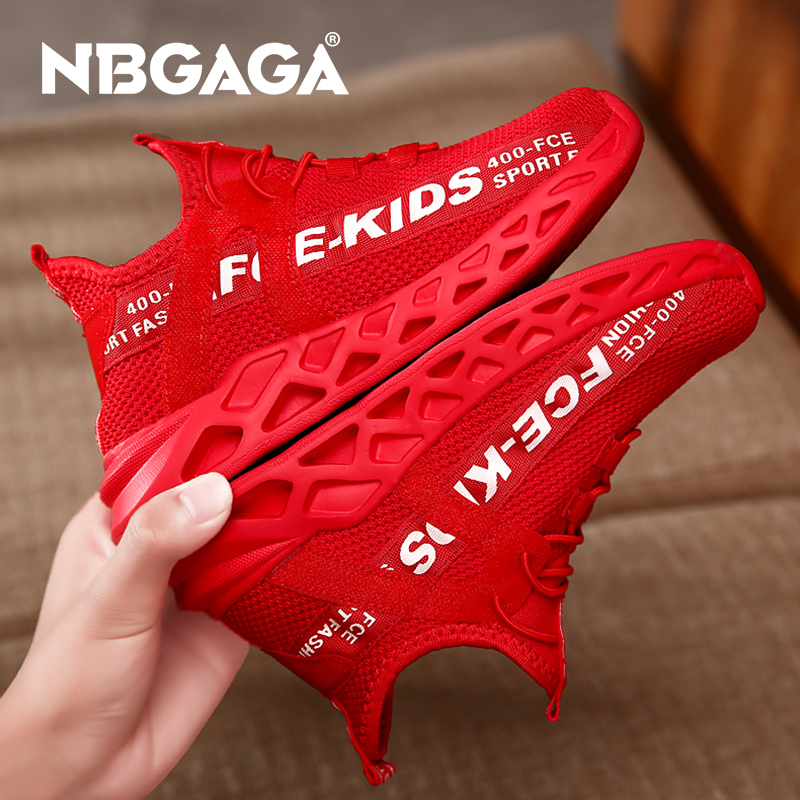 Chaussures de course pour enfants, baskets de sport décontractées, de Tennis, de basket-ball, d'extérieur, en maille d'air, d'été, antidérapantes