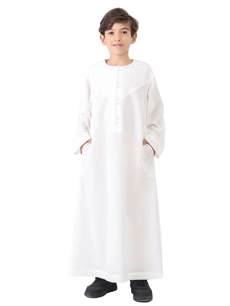 ラマダン子供アバヤ祈り服少年子供ケバヤイスラム教徒アバヤトルコアラビアイスラム Djellaba オムローブ Musulmane Hombre