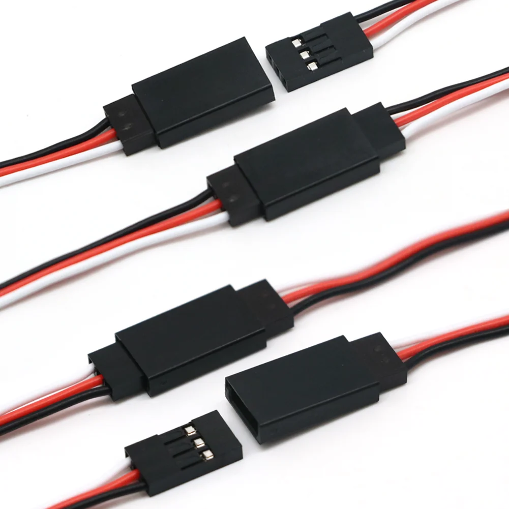 10 Cái/lốc 10Cm 15CM 30CM 50CM 100CM RC Servo Dây Nối Dài Cáp Dây 150Mm dẫn JR Bán Buôn