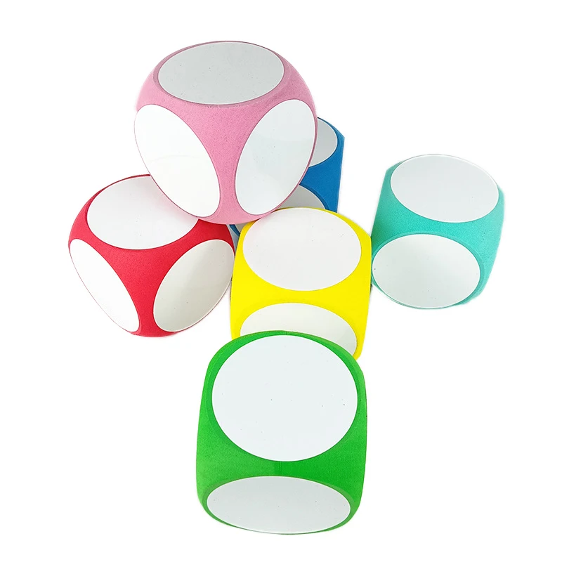 Fai da te Blank Dry Erase scrivi su scrivi su Multi-Purpose Education Classroom insegnamento Cubes Whiteboard Game dadi