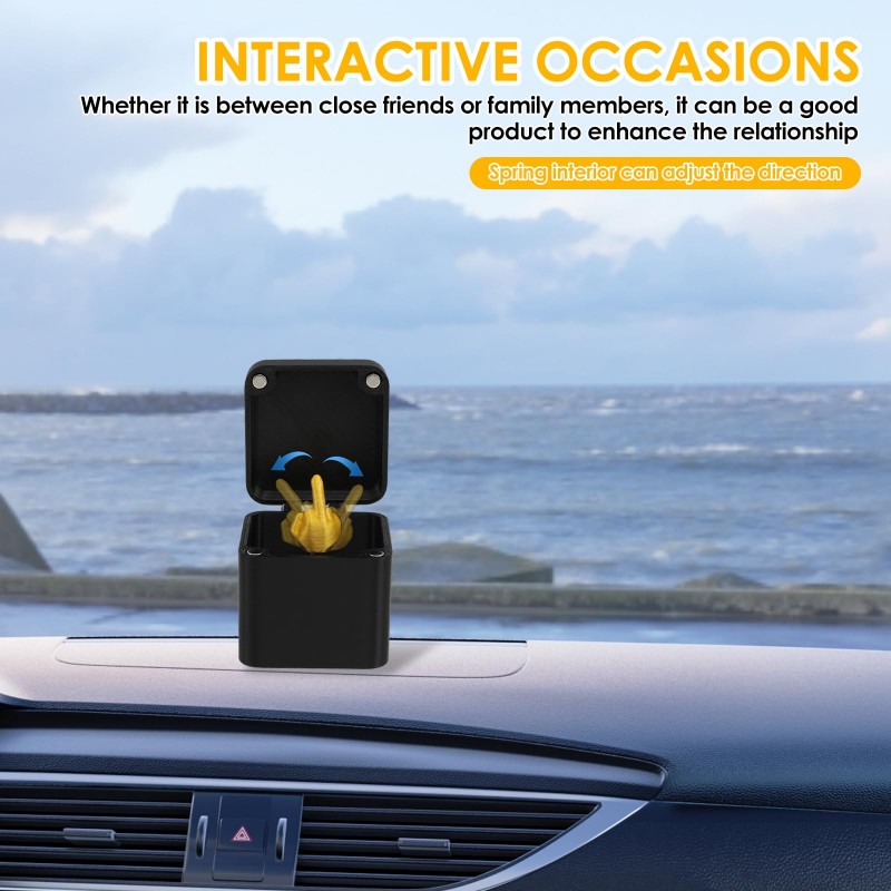 Out of the box pop-up Middle Finger Gift Box Creative Desk Home Decor Gifts Middle Finger Novelty Christmas Funny Prank Gift