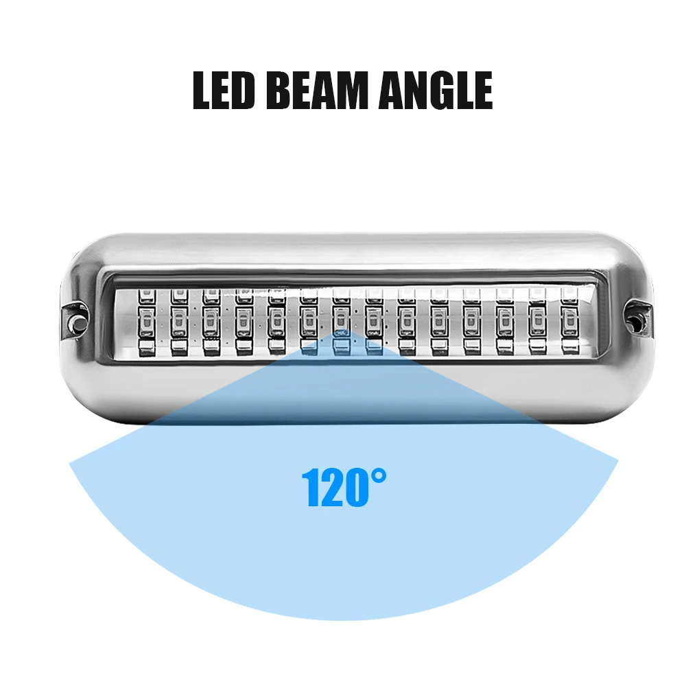 42 LED 防水マリンボート LED ライトステンレス鋼水中ポンツーントランサムランプヨットキャビンデッキテールライトアクセサリー