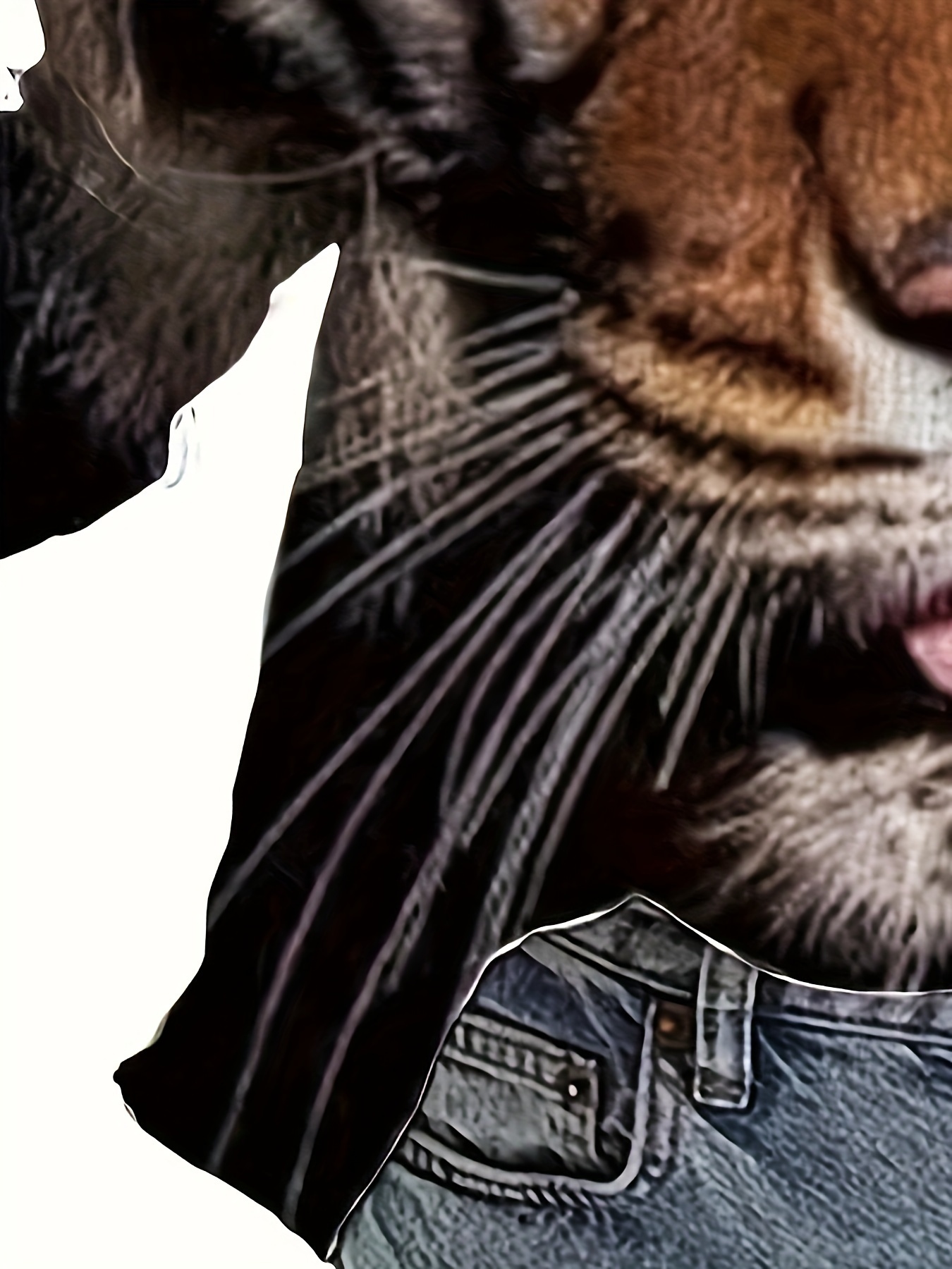 Camisa con estampado de tigre para mujer, camisa con botones y solapa, moda urbana, temperamento diario, elegante