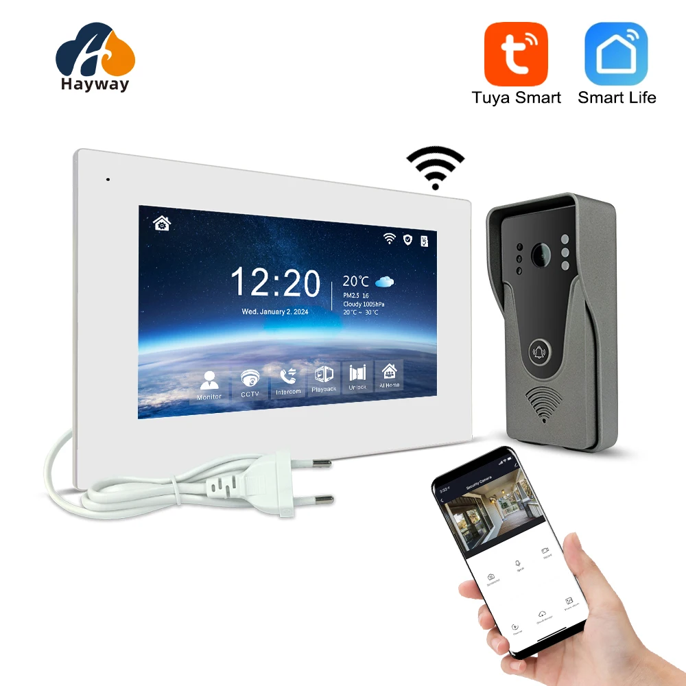 Беспроводная смарт-Видеосистема с Wi-Fi, 1080P, сенсорный экран