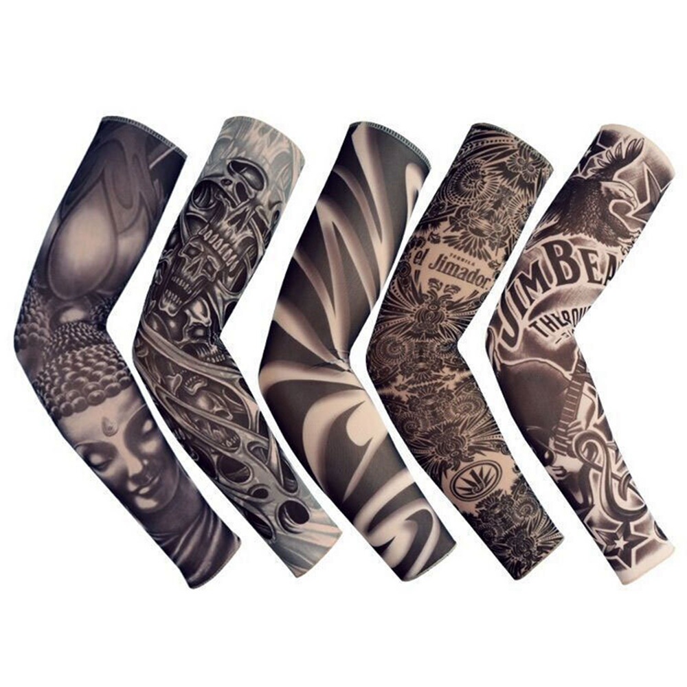 One Sleeve Outdoor Radfahren Tattoo Sonnenschutz Ärmel Sommer Tattoo Blume Arm Ärmel Mode-Stil
