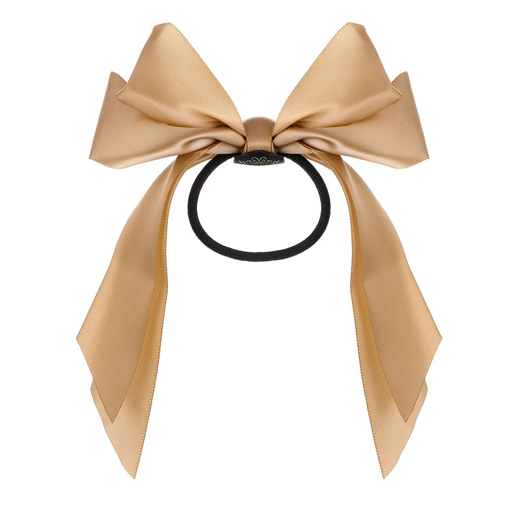 Gomas para el pelo con lazo coreano para mujer, cinta larga a la moda, bandas elásticas para el pelo, lazos para cola de caballo, accesorios para el cabello