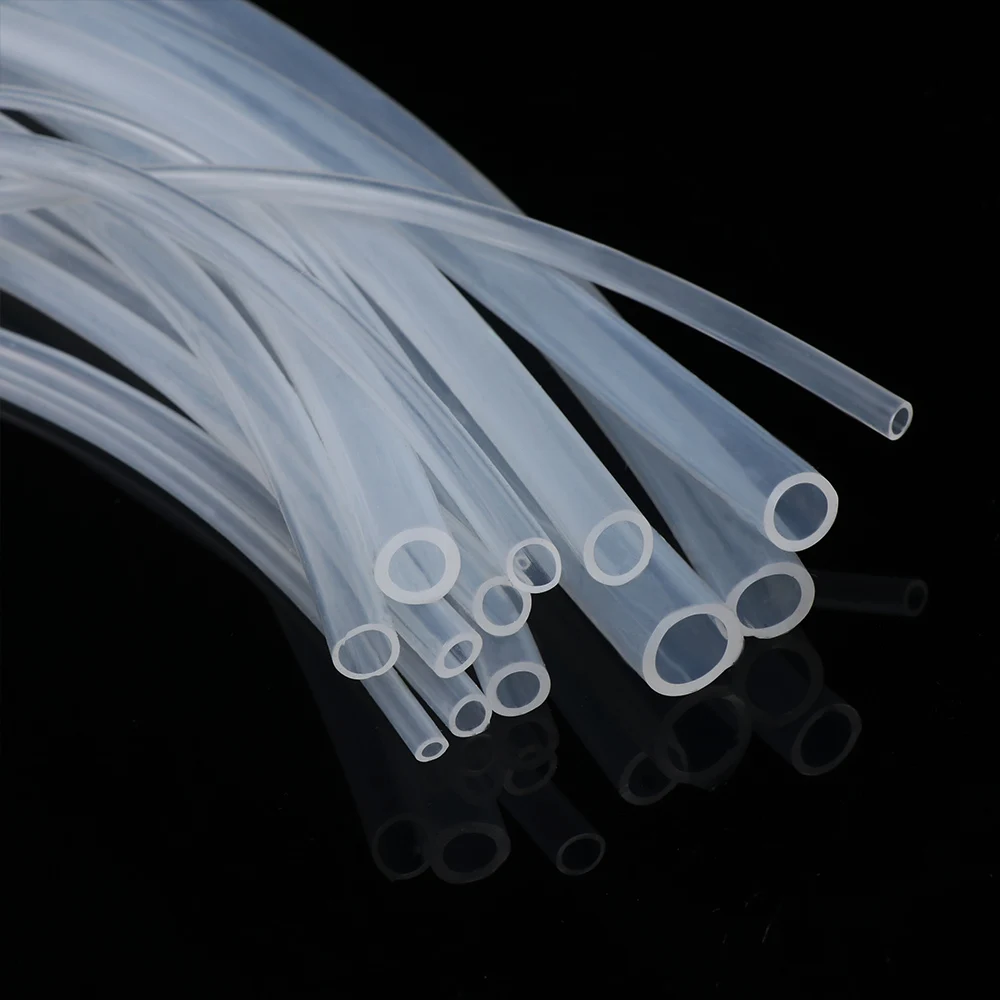Tuyau en caoutchouc de Silicone Transparent de qualité alimentaire, 1M/5M 10M, 4 5 6 7 8 9 10 11 12 14 16mm de diamètre extérieur, Tube Flexible en Silicone