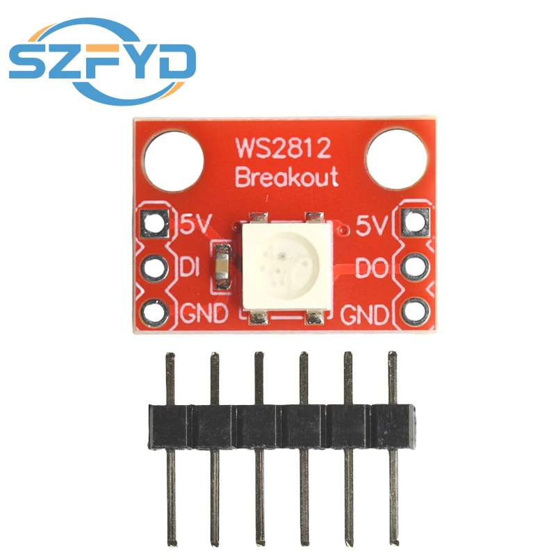 1-10 Uds WS2812 RGB LED módulo de ruptura para Arduino Diy Kit