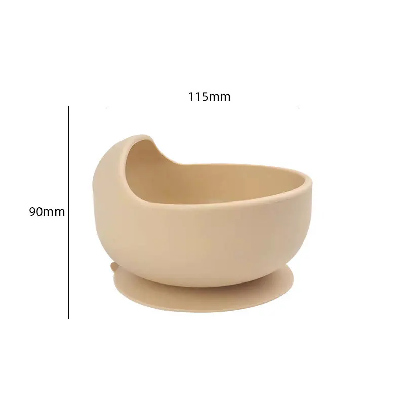 Children's Silicone Suction Bowl Feeding Tableware Infant Non-Slip Learn To Eatting Tableware Complementary Food Training Tool