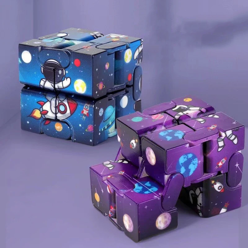 Infinity Magic Cube Starry Sky Square ปริศนาของเล่นสี่มุมเขาวงกตของเล่นเด็กผู้ใหญ่ Decompression ผ่อนคลายมือถือสําหรับเพิ่ม