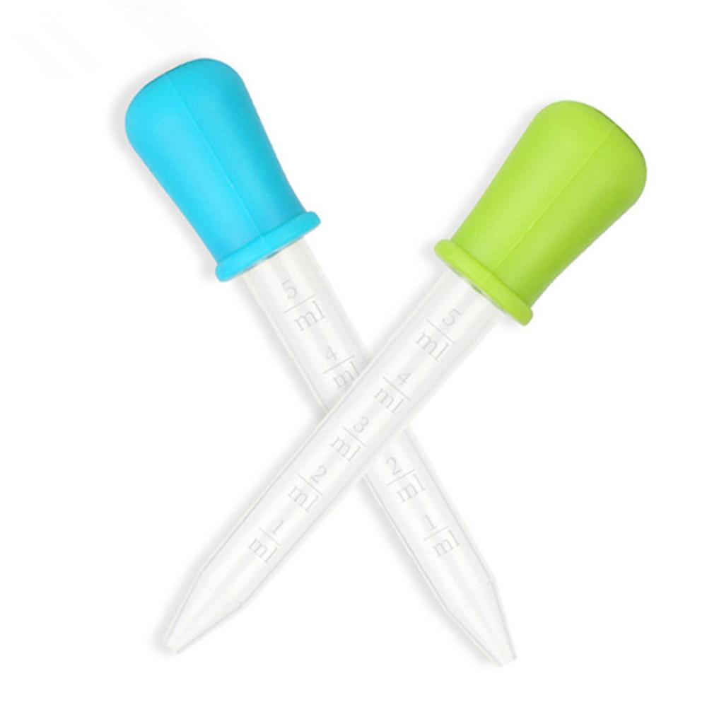 5 pçs 5ml pequeno silicone plástico pipeta conta-gotas medicina de alimentação líquido olho orelha pipeta conta-gotas laboratório experimento brinquedos presente
