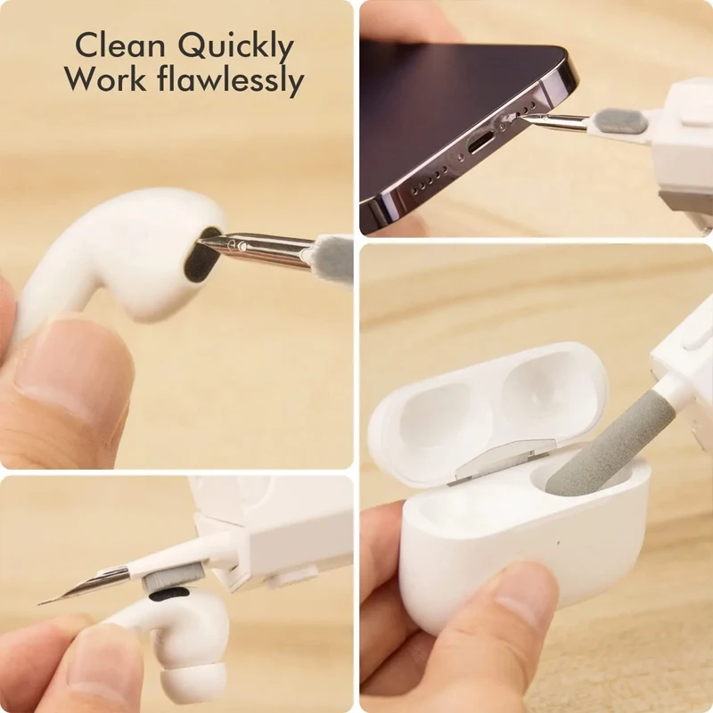 8-in-1-Tastatur-Reinigungsset, Kopfhörer-Reinigungsbürste für AirPods, Computer, Tablet, Laptop, TV, Bildschirm, Handy-Reinigungswerkzeuge