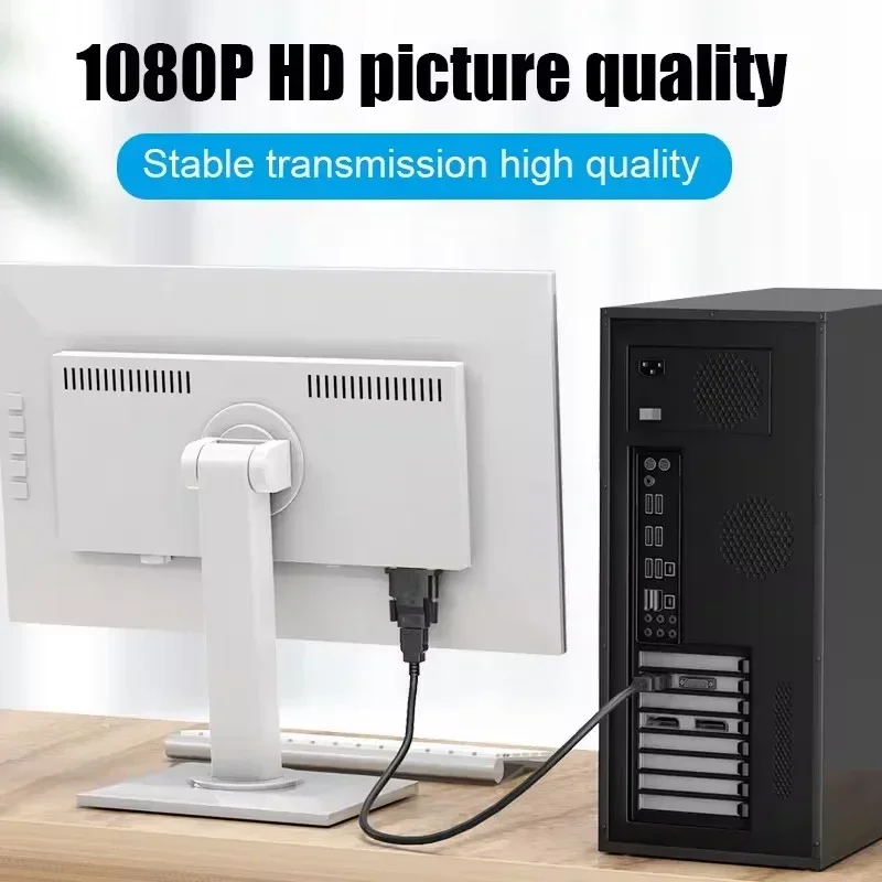 Adaptador DVI a HDMI DVI 24 + 1 a conector chapado Compatible con HDMI convertidor de vídeo compatible con DVI macho a HDMI para proyector HDTV de PC