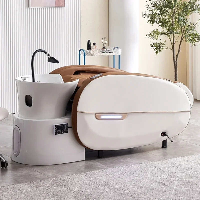 Factory Custom Salon Haarwasstoel Elektrische Massagetafel Hoofd Spa Shampoo Bed