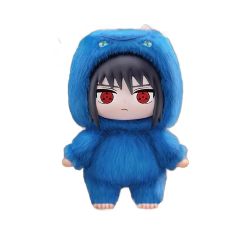 Echte Naruto Itachi Sasuke Kakashi Gaara Series Blind Box Trendy Toy Figure Plush Pendant Collection
