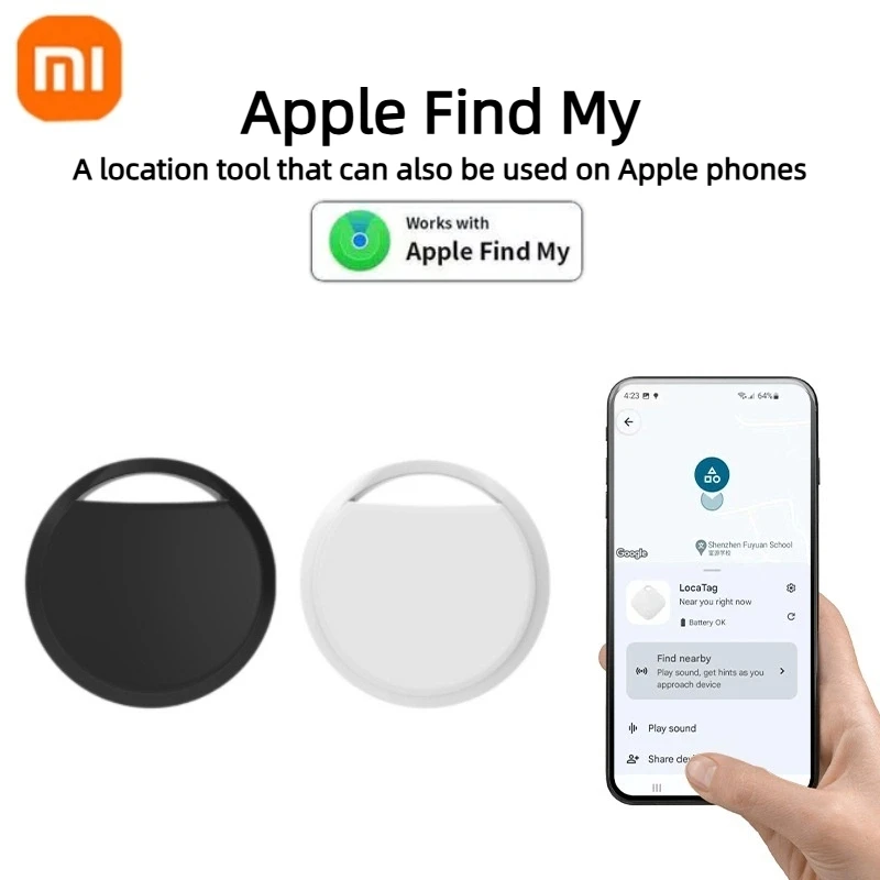 GPS-трекер Xiaomi Airtag Apple Find My Device Smart Tag Bluetooth-локатор отслеживание мини-тегов глобальное позиционирование анти-потерянный