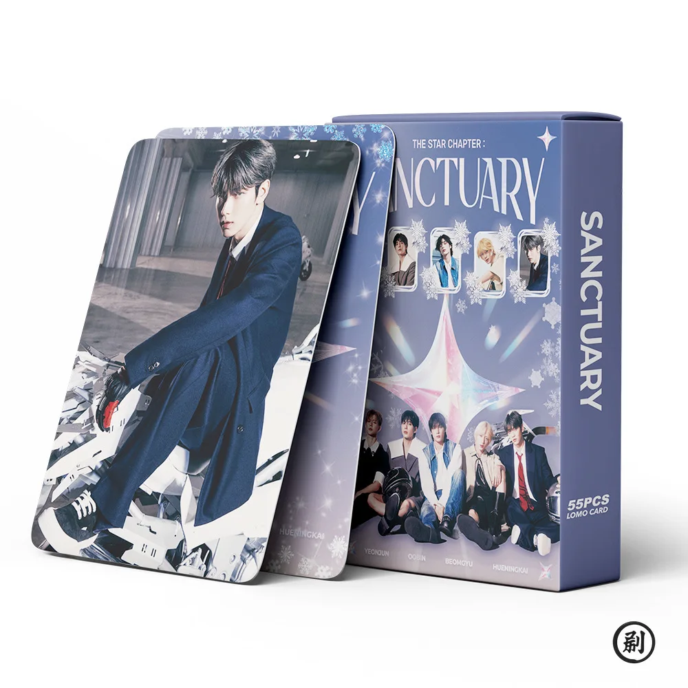 55Pcs Idol Boy Group New Album TOMORROW Lomo Cards HUENINGKAI TAEHYUN BEOMGYU SOOBIN YEONJUN HD Printd Photocards Fans Gift