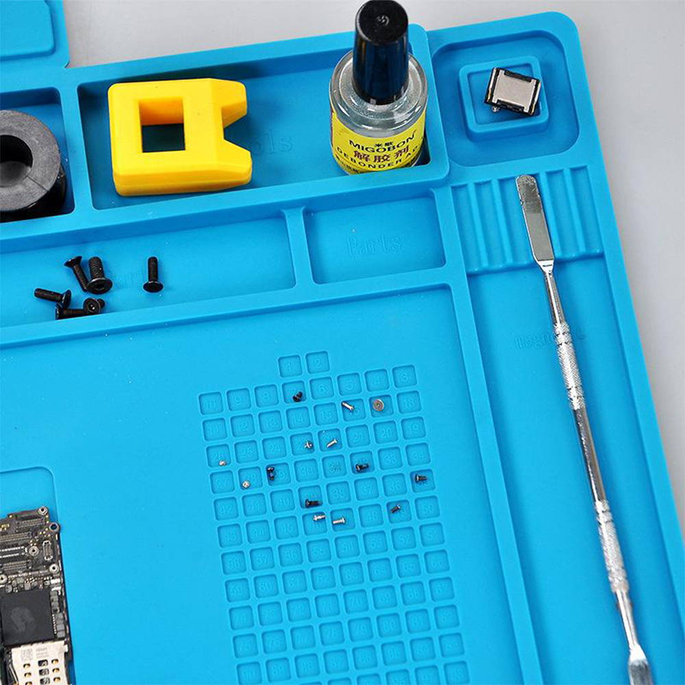 실리콘 단열 패드 솔더 패드 제거 ESD 정전기 방지 고온 저항 전화 마더 보드 수리 작업 패드