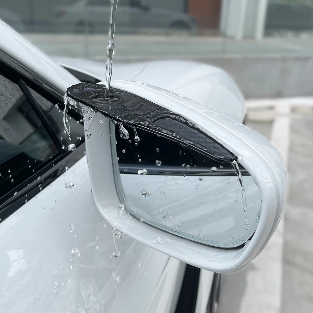 For Ford Fiesta mk8 mk6 mk5 mk7 mk4 1995-2011 2012 2013-2021 Tuning Accessories Soft Rubber Rearview Mirror Rain Eyebrow