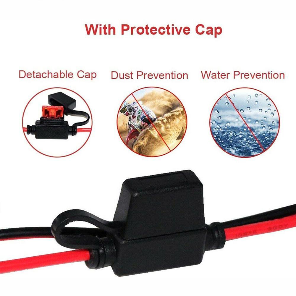 12V Cáp Sạc Cho Xe Máy Nhà Ga Để SAE Nhanh Dây Nối Dài Cáp Kết Nối Pin Sạc/Người Bảo Trì