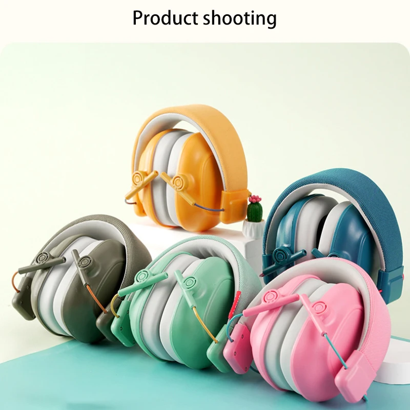 Un'orecchie antirumore per bambini, set di batterie per apprendimento di decompressione per aerei, cuffie con cancellazione del rumore con cuffie insonorizzate