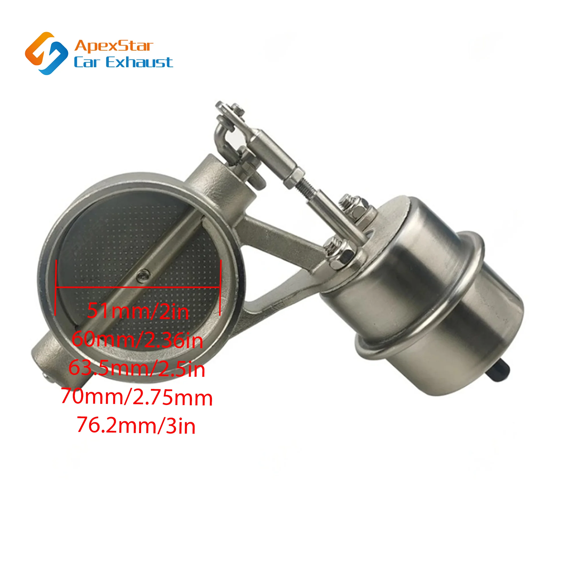 ApexStar Auto Uitlaatpijp Systeem Regelklep Sets Vacuüm Controller Apparaat Afstandsbediening Schakelaar Universele 51 60 63 70 76 MM