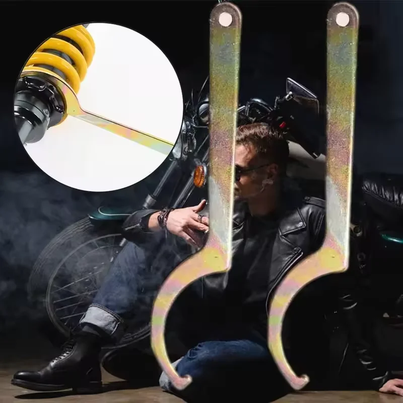 185mm ferramentas de reparo da motocicleta amortecedor moto chave inglesa ajustador mola ferramenta absorção modificação acessórios