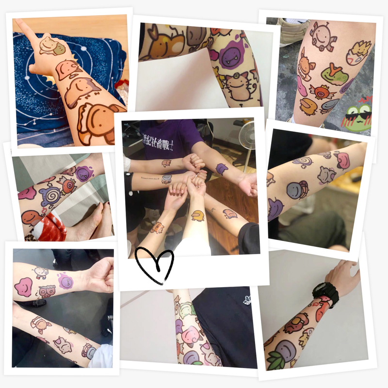 30 pçs original pokemon tatuagem adesivos dos desenhos animados à prova dwaterproof água pikachu adesivo engraçado kawaii crianças menina natal presente de aniversário brinquedo