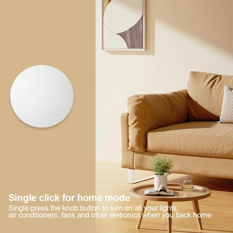 Tuya Zigbee-interruptor de botón de escena inalámbrico inteligente, control remoto, conexión multiescena, compatible con Alexa Goolge Home Voice Assitant