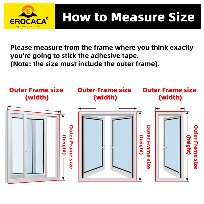 EROCACA มุ้งกันยุงสีขาวสําหรับหน้าต่าง,กันยุงหน้าต่าง,ตาข่ายป้องกันแมลง Air Tulle ที่มองไม่เห็นไฟเบอร์กลาสยุง