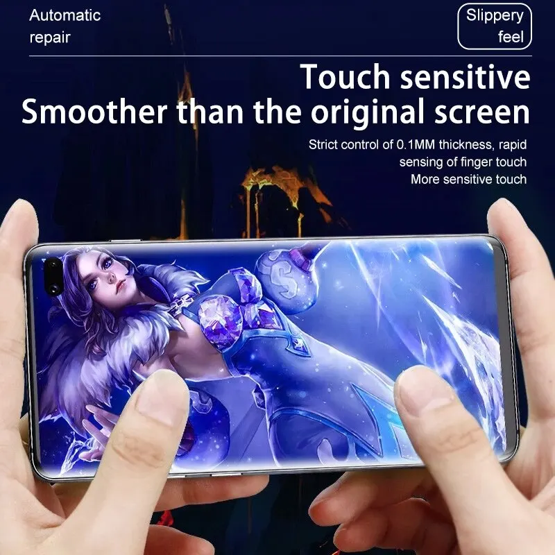 Pellicola salvaschermo in idrogel da 4 pezzi per Samsung Galaxy S10 S20 S21 S22 Plus S23 pellicola salvaschermo Ultra FE per Note 20 8 9 10