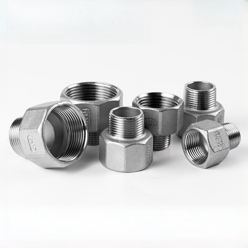 การเชื่อมต่อท่อประปา 1/8 "1/4" 3/8 "1/2" 3/4 "304 สแตนเลสชายหญิงด้ายลดอังกฤษอะแดปเตอร์ท่อน้ํา