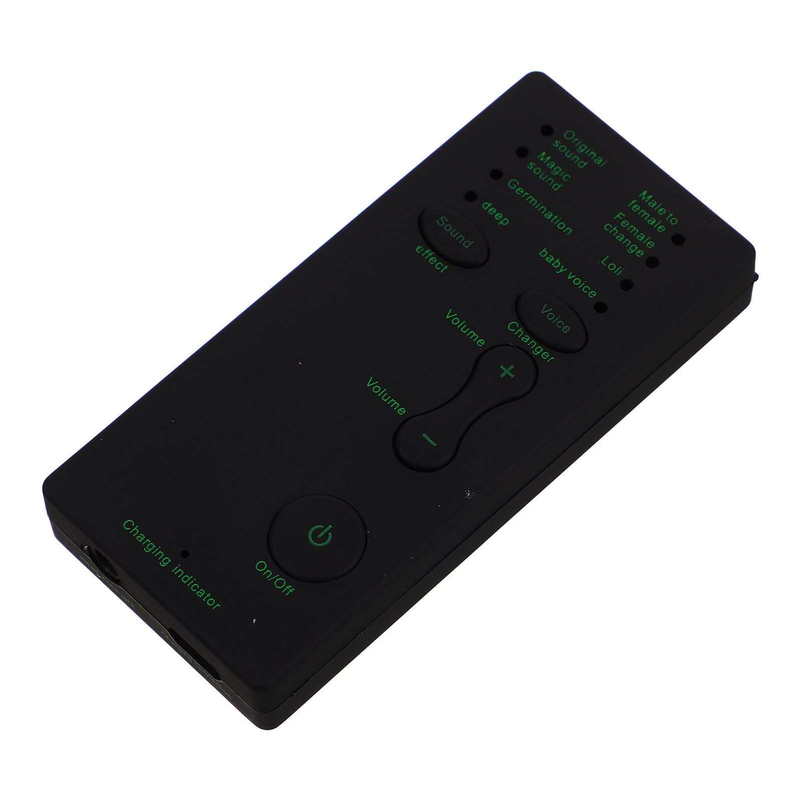 Perangkat Modulasi Suara Mini Portabel Pengubah Suara Kartu Suara untuk Streaming Langsung Pengubah Efek Suara Ponsel Komputer.