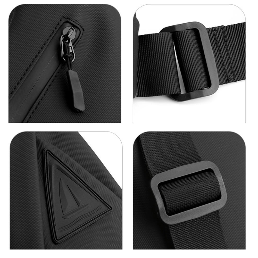 Men's Crossbody Sling Bag Waterproof Large Capacity Shoulder Bag For Outdoor