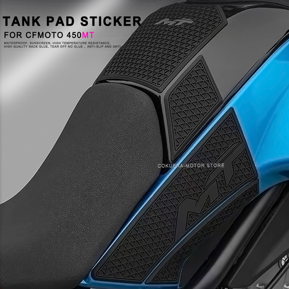 For CFMOTO 450MT Motorcycle Tank Pad Rubber Sticker Gas Tank Protection Thicken Decals Sticker Kit
